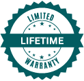 Limited lifetime warranty badge